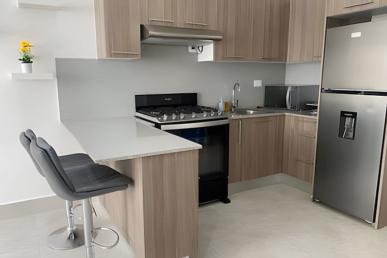 2 habitaciones espléndido apartamento Vista al Mar