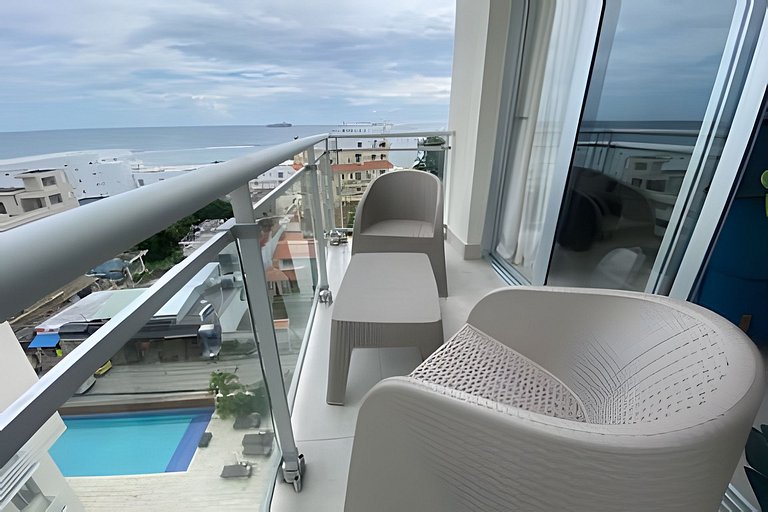 2 habitaciones espléndido apartamento Vista al Mar